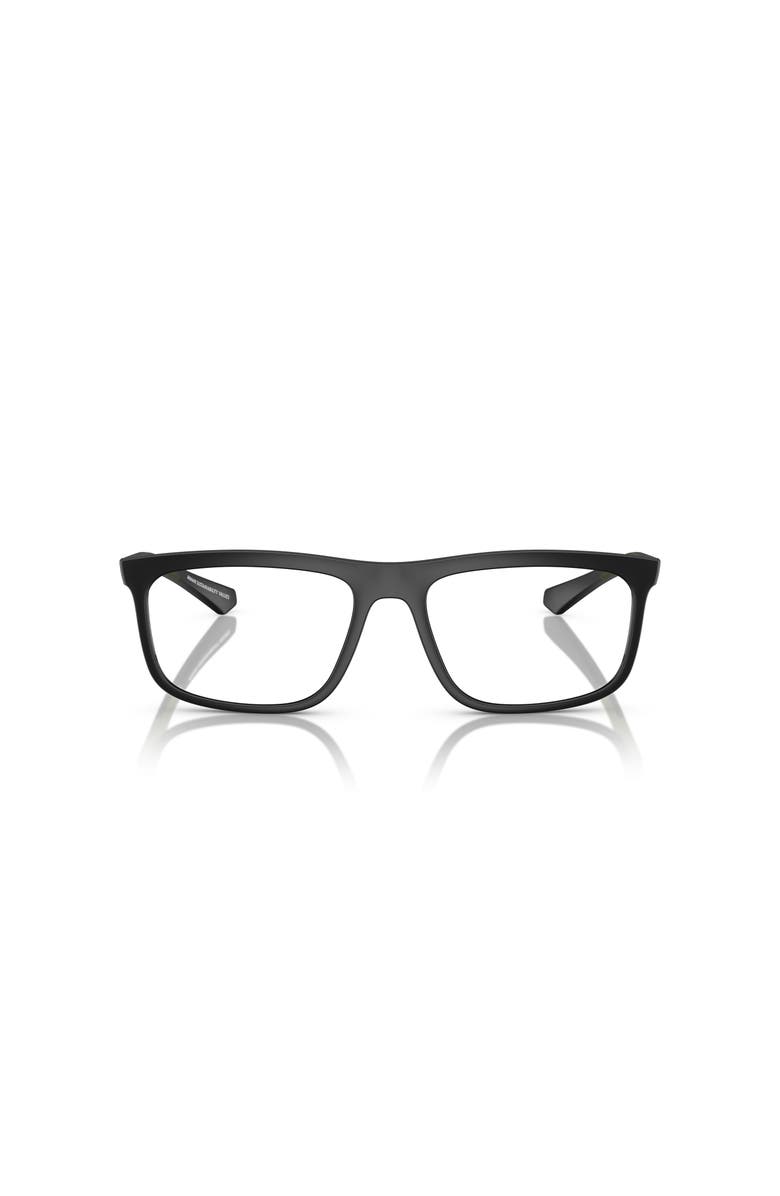 Emporio Armani 53mm Square optical glasses, Alternate, color, Black