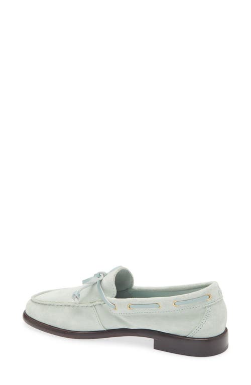 Rag & Bone Carter Suede Boat Loafers In Mint Suede