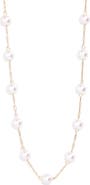 NORDSTROM RACK Faux Pearl Station Necklace