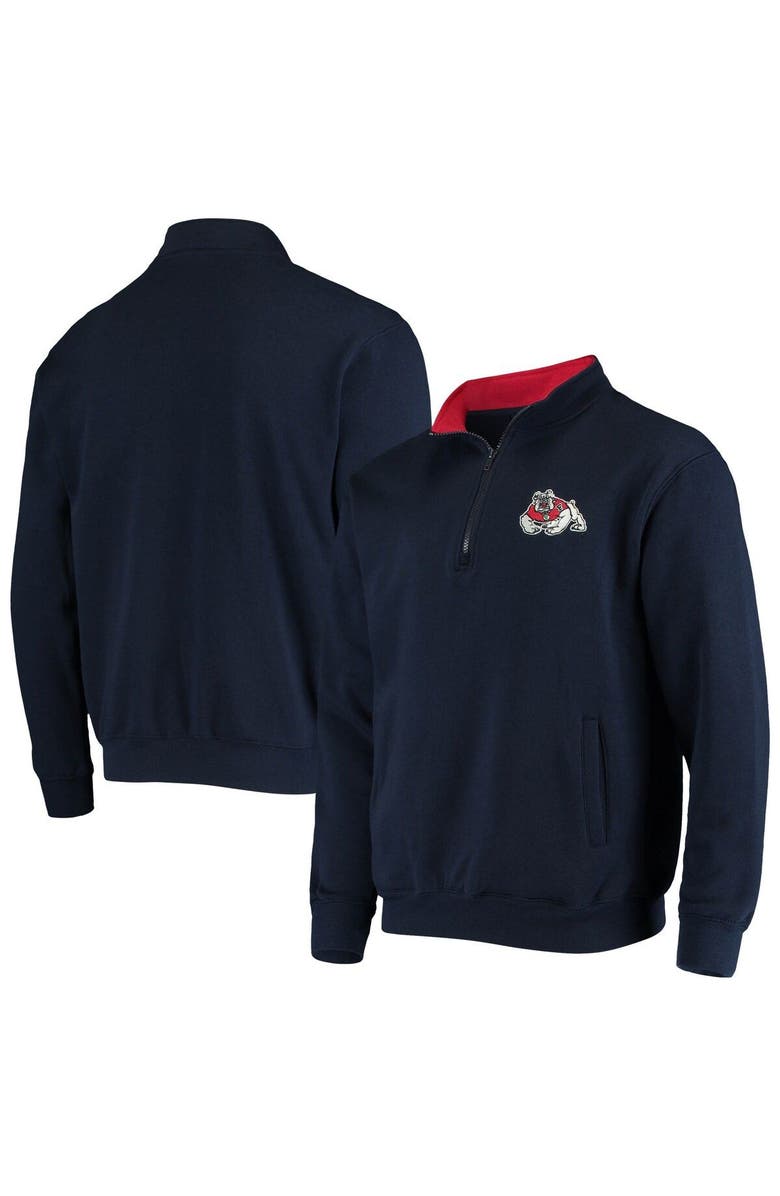 COLOSSEUM Men's Colosseum Navy Fresno State Bulldogs Tortugas Logo Quarter-Zip Jacket, Main, color, Navy