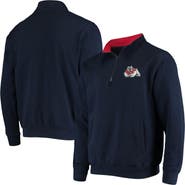 COLOSSEUM Men's Colosseum Navy Fresno State Bulldogs Tortugas Logo Quarter-Zip Jacket