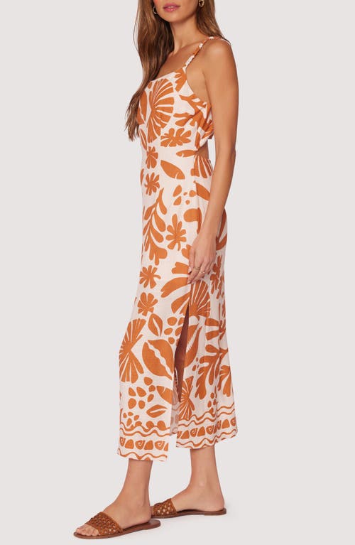 Lost + Wander Tropical Dream Maxi Dress In Brown-multi