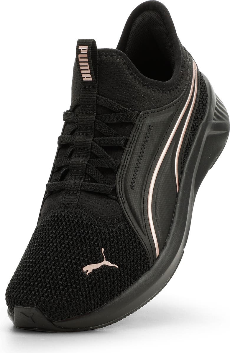 PUMA Softride Harli Cross Training Sneaker, Alternate, color, Puma Black/ Rose Gold