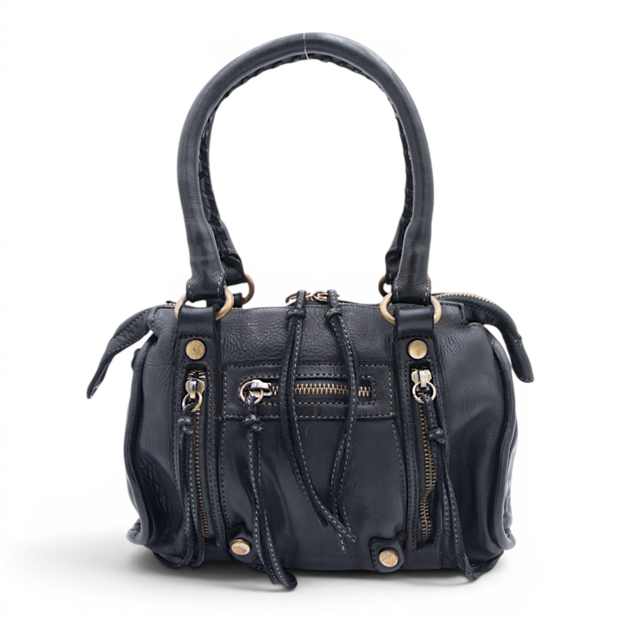 Bolsa Nova Handbags Small Pocket Satchel, Alternate, color, Black
