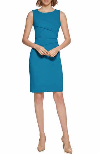 Sleeveless Side Ruched Sheath Dress