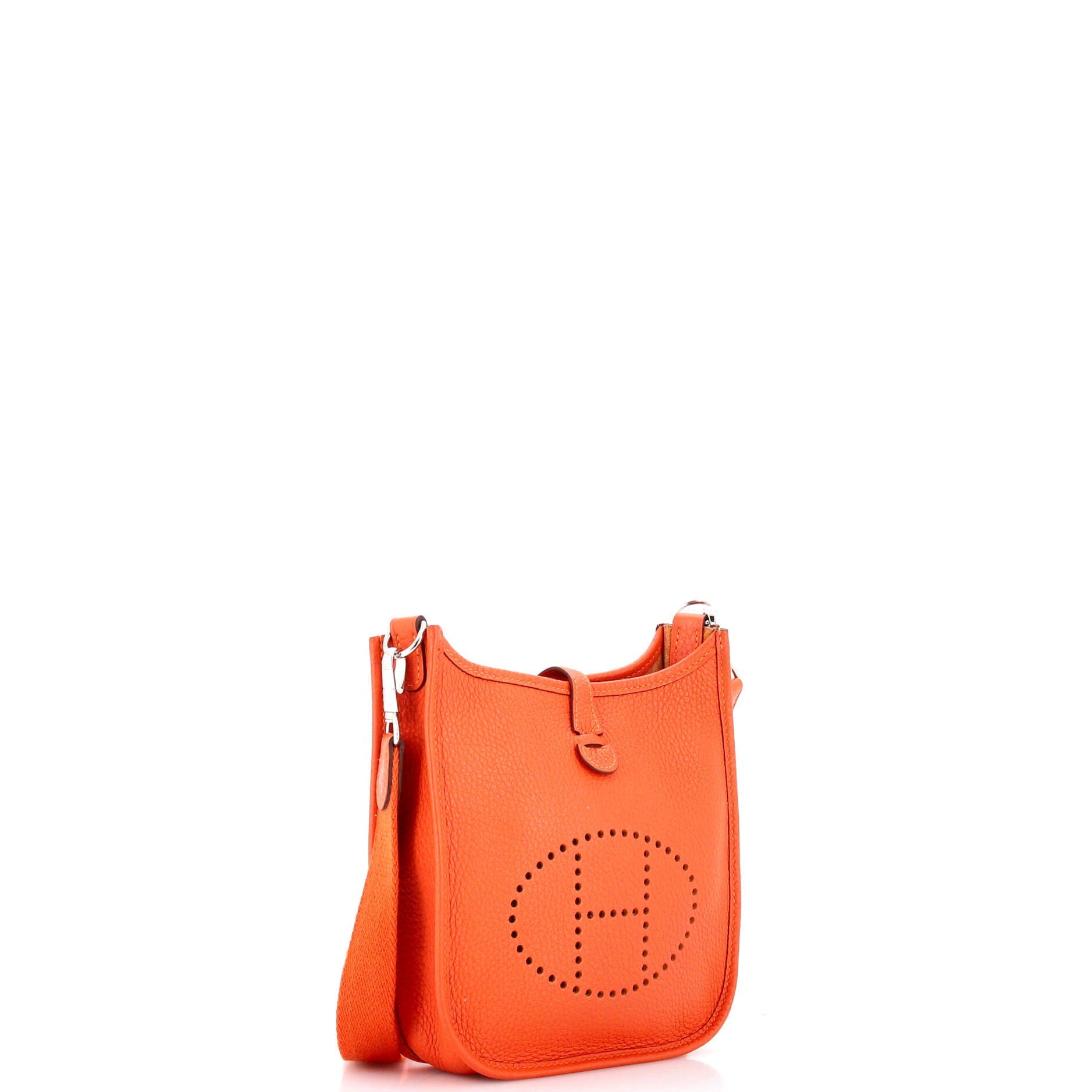 Pre-Owned Hermes Evelyne Bag Gen III Clemence TPM, Alternate, color, Feu