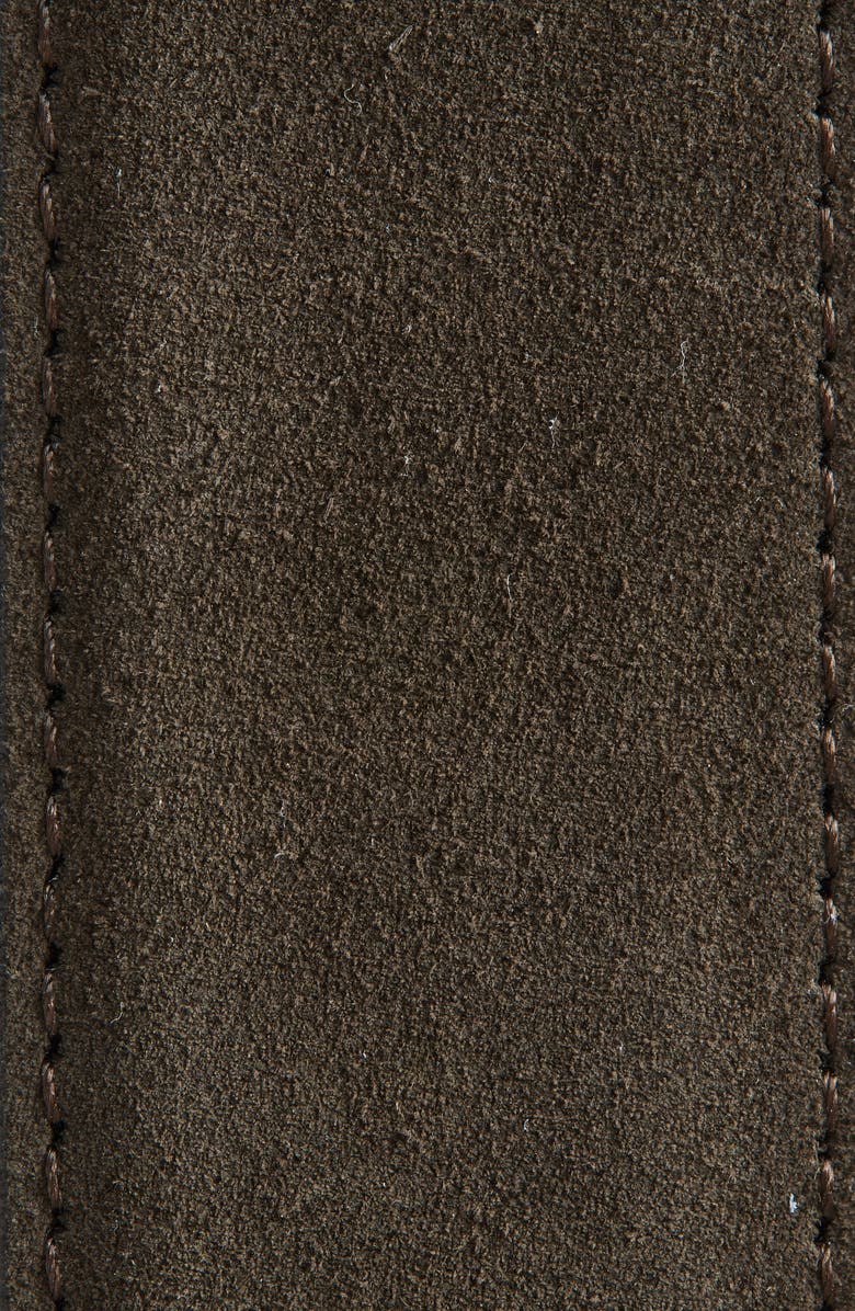 Canali Suede Belt, Alternate, color, Brown