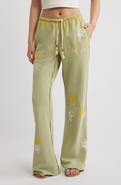 JADED LONDON Appliqué Bootcut Cotton Joggers