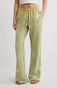 JADED LONDON Appliqué Bootcut Cotton Joggers