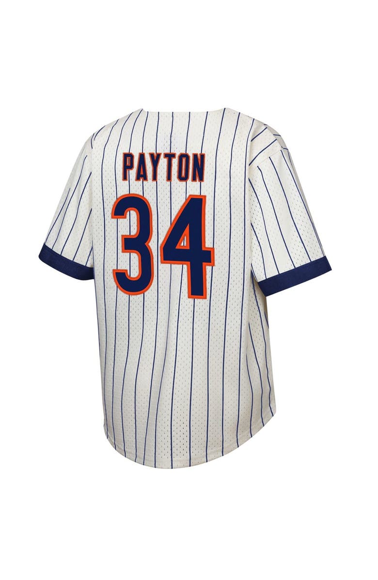 Mitchell & Ness Youth Mitchell & Ness Walter Payton Cream Chicago Bears Retired Player Name & Number Baseball Jersey, Alternate, color, Cream