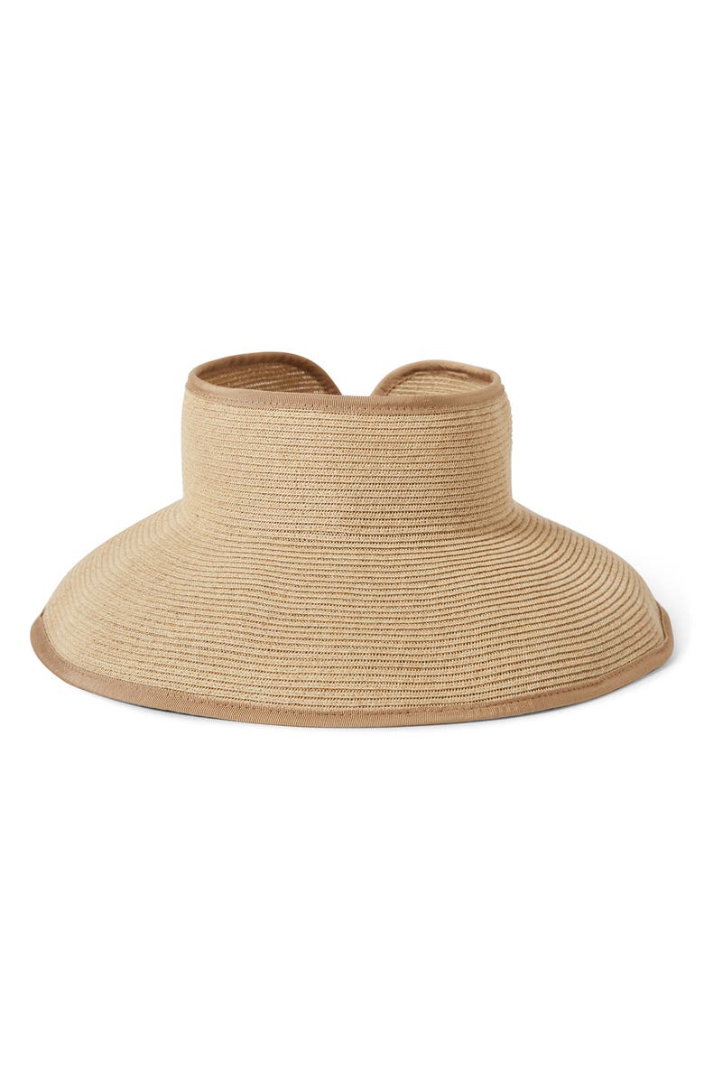 Brixton Ivy Packable Straw Visor, Alternate, color,
