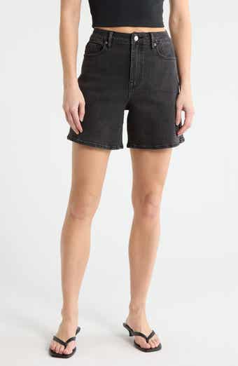 Vigoss High Waist Mid Thigh Denim Shorts