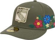 New Era Men's New Era Olive New York Rangers Tonal Florals 59FIFTY Fitted Hat