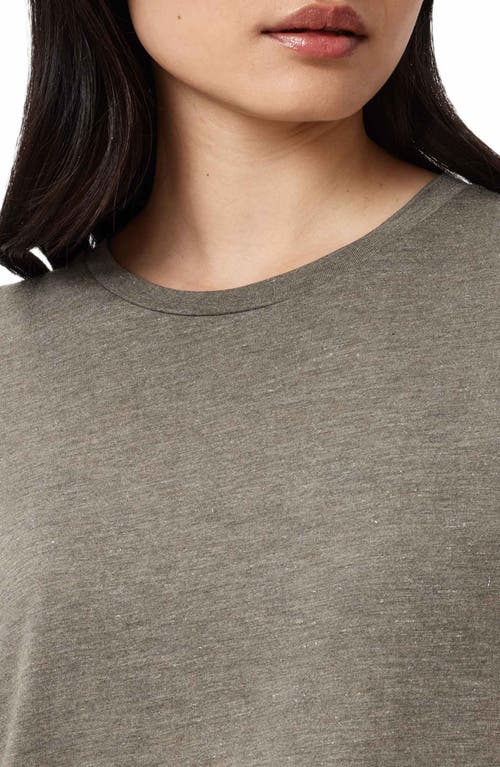 Allsaints Anna Shimmer T-shirt In Green