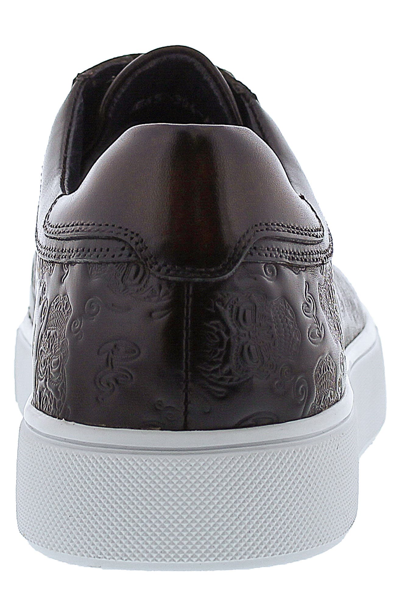 Robert Graham Skull Embossed Paradise Sneaker, Alternate, color, 