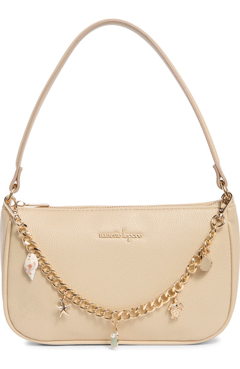 Nanette Lepore Charm Swag Shoulder Bag, Main, color, Oatmeal