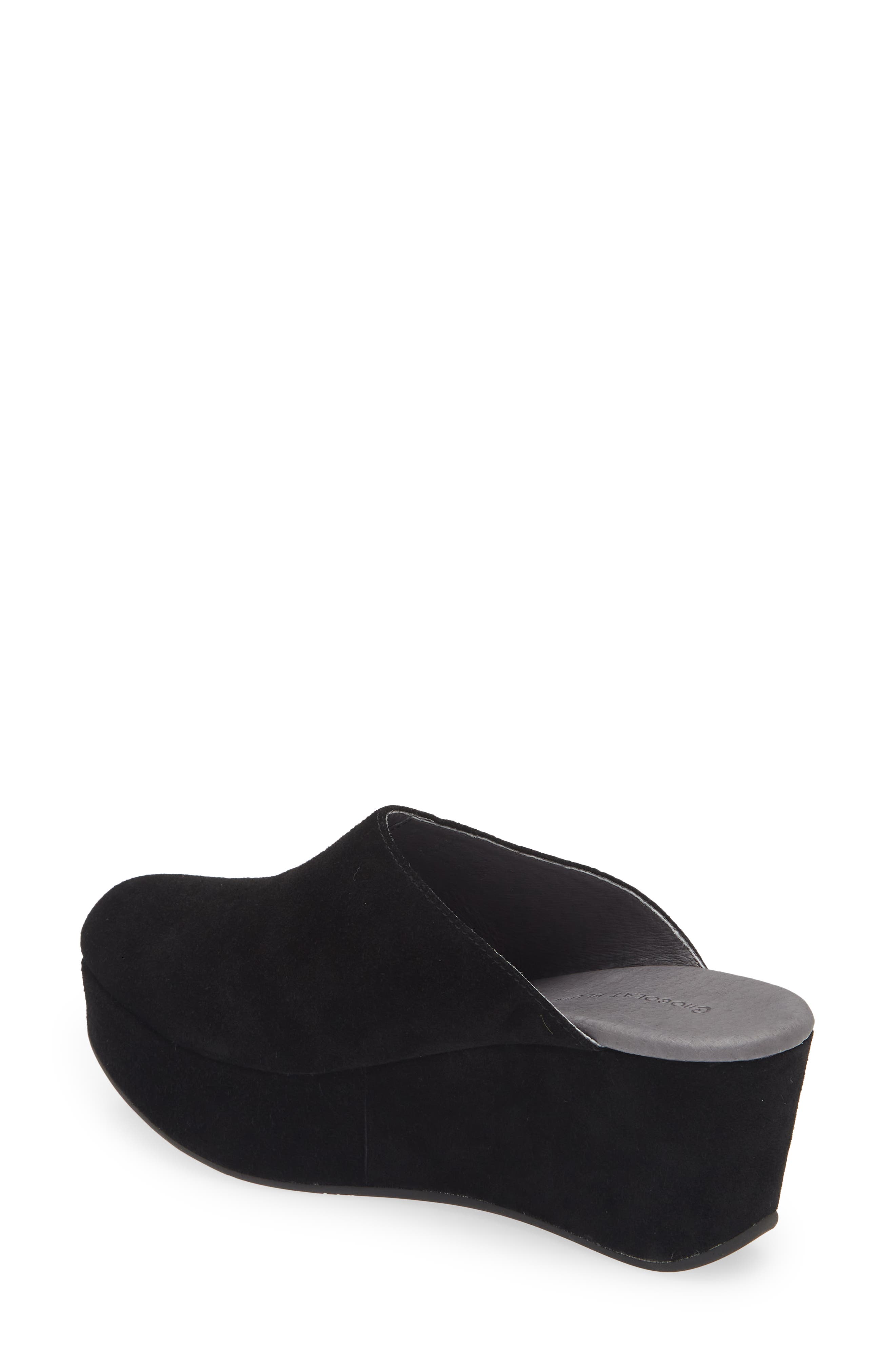 Chocolat Blu Yoma Platform Clog, Alternate, color, Black Suede