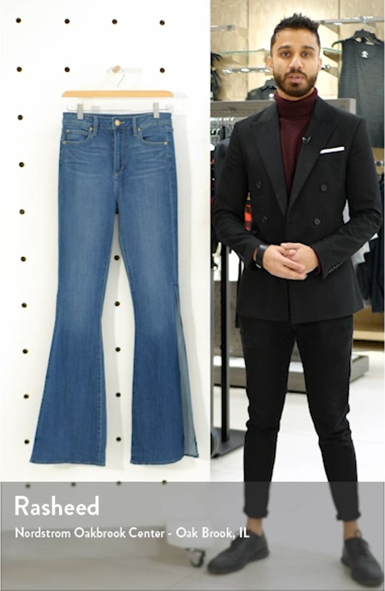 Bridgette Side Slit Flare Jeans, sales video thumbnail