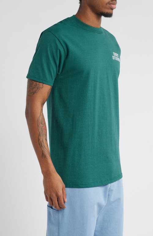 Obey Palette Logo Graphic T-shirt In Rain Forest