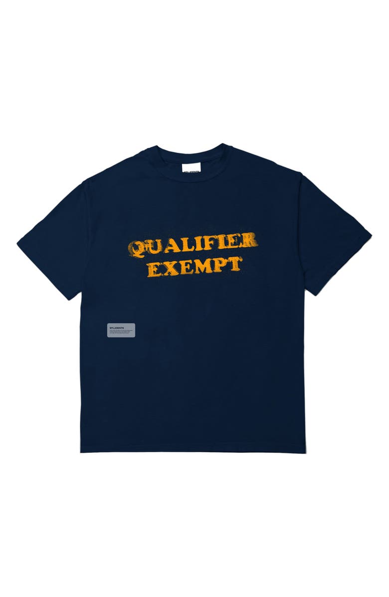 STUDENTS Qualifier Exempt Graphic T-Shirt, Main, color, Midnight