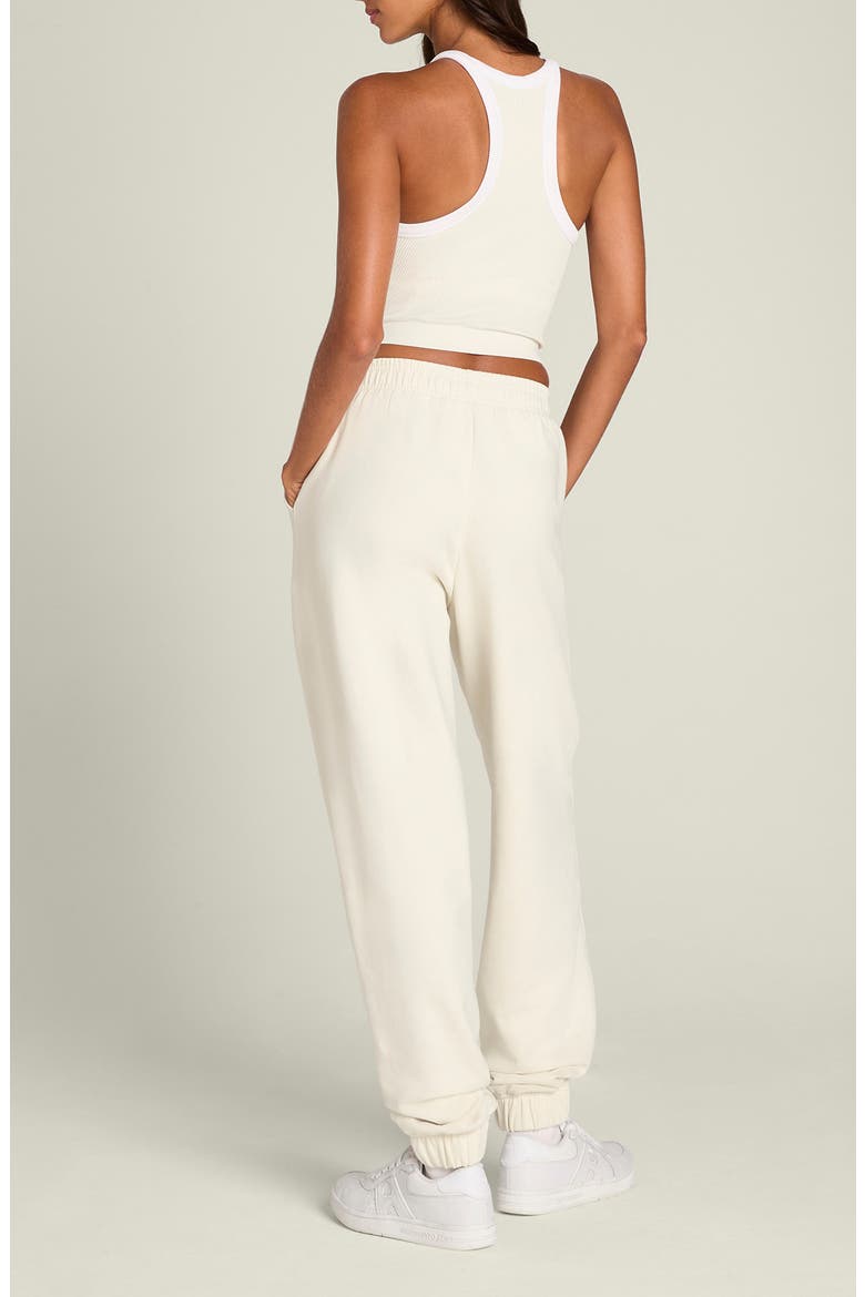 Relaxed French Terry Joggers, Alternate, color, SANDRIFT