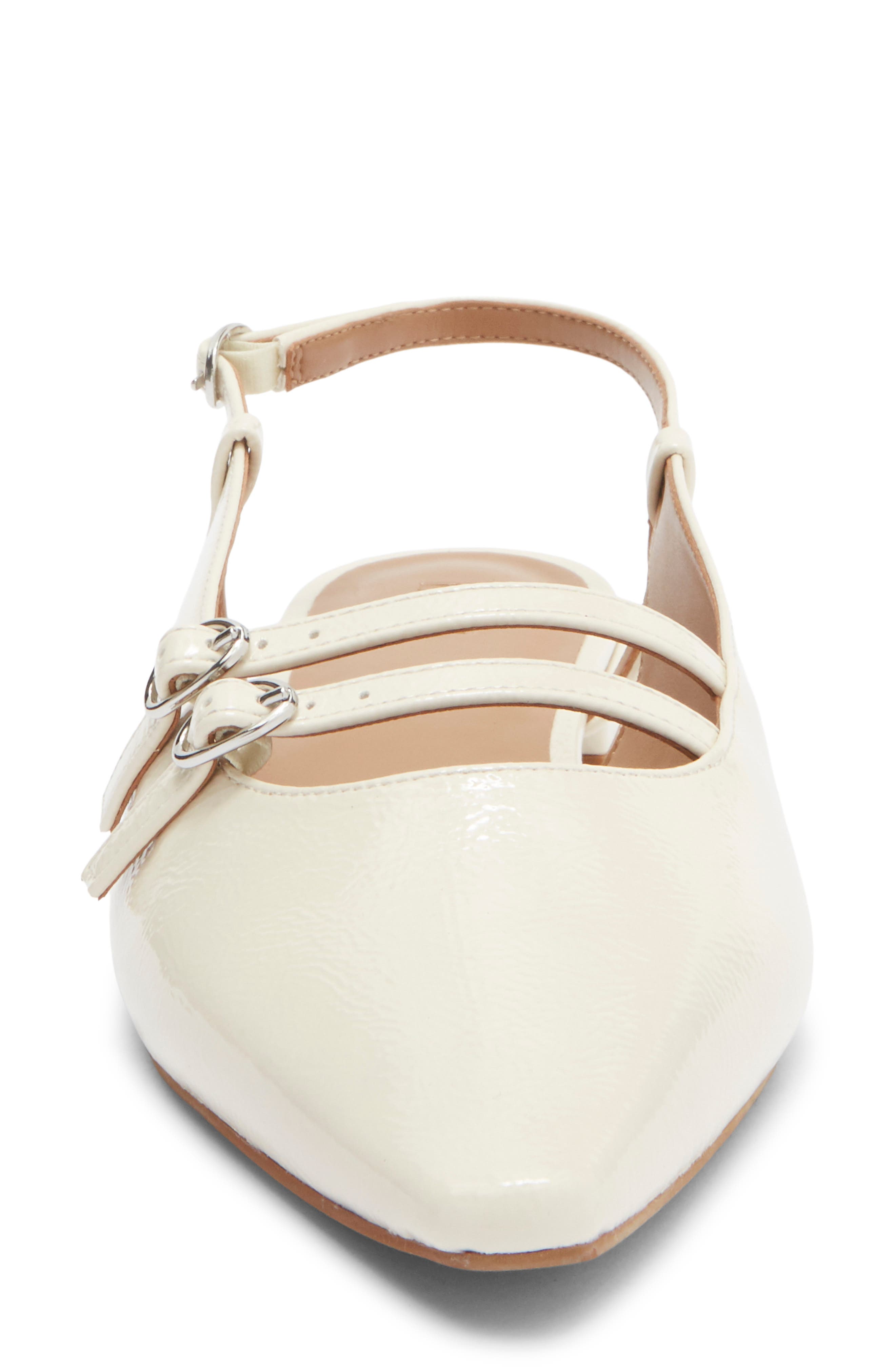 Capris Slingback Flat, Alternate, color, IVORY VANILLA