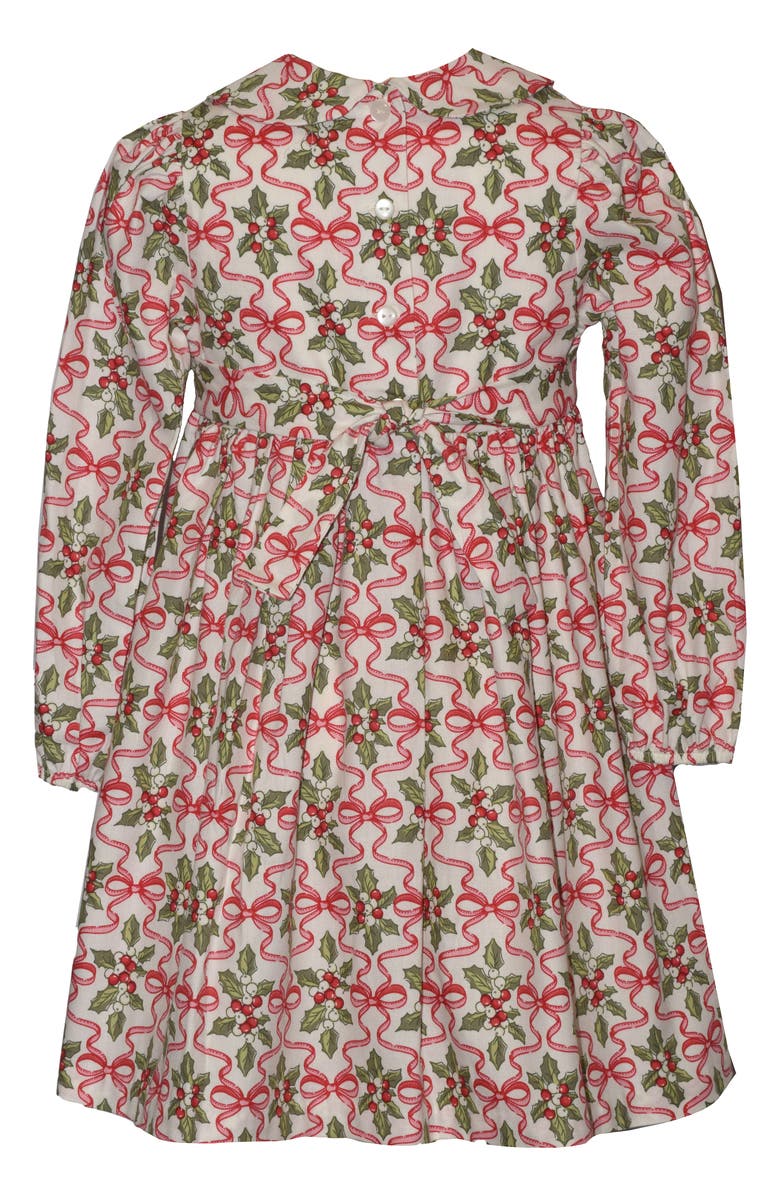 Iris & Ivy Kids' Holly Long Sleeve Smocked Cotton Party Dress, Alternate, color, Ivory