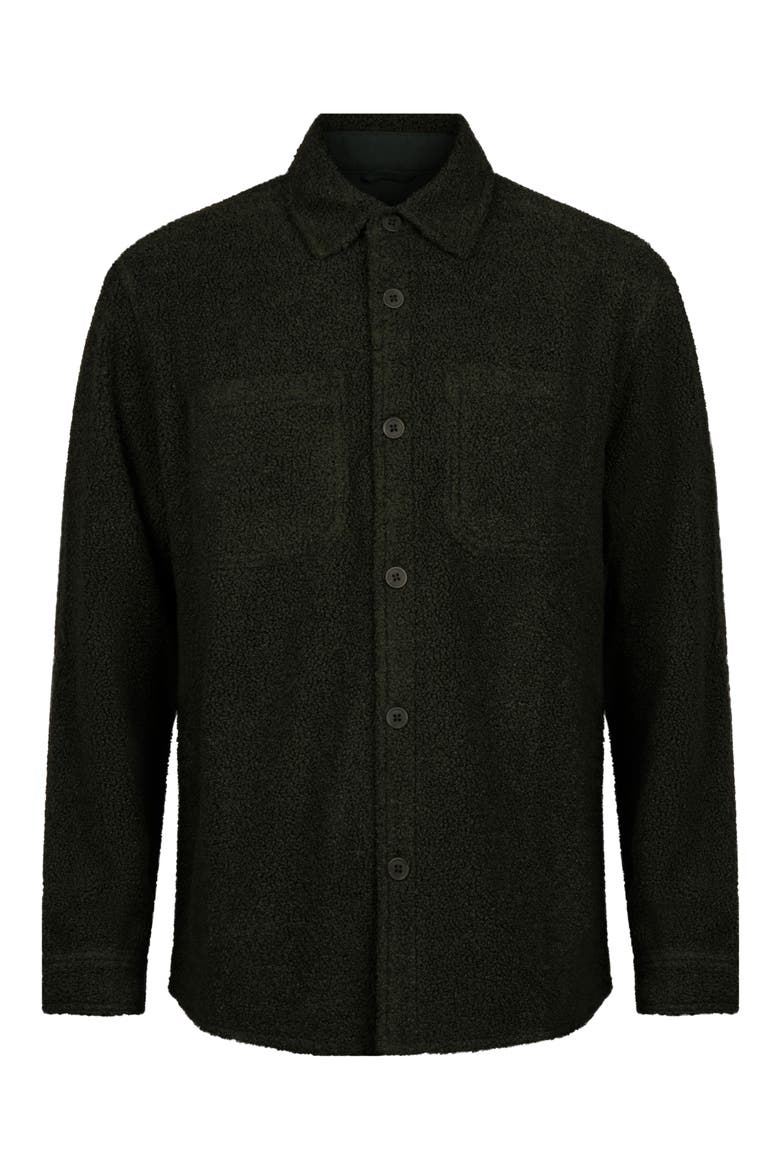 Teddy Fleece Overshirt, Alternate, color, 30 FADED GREEN