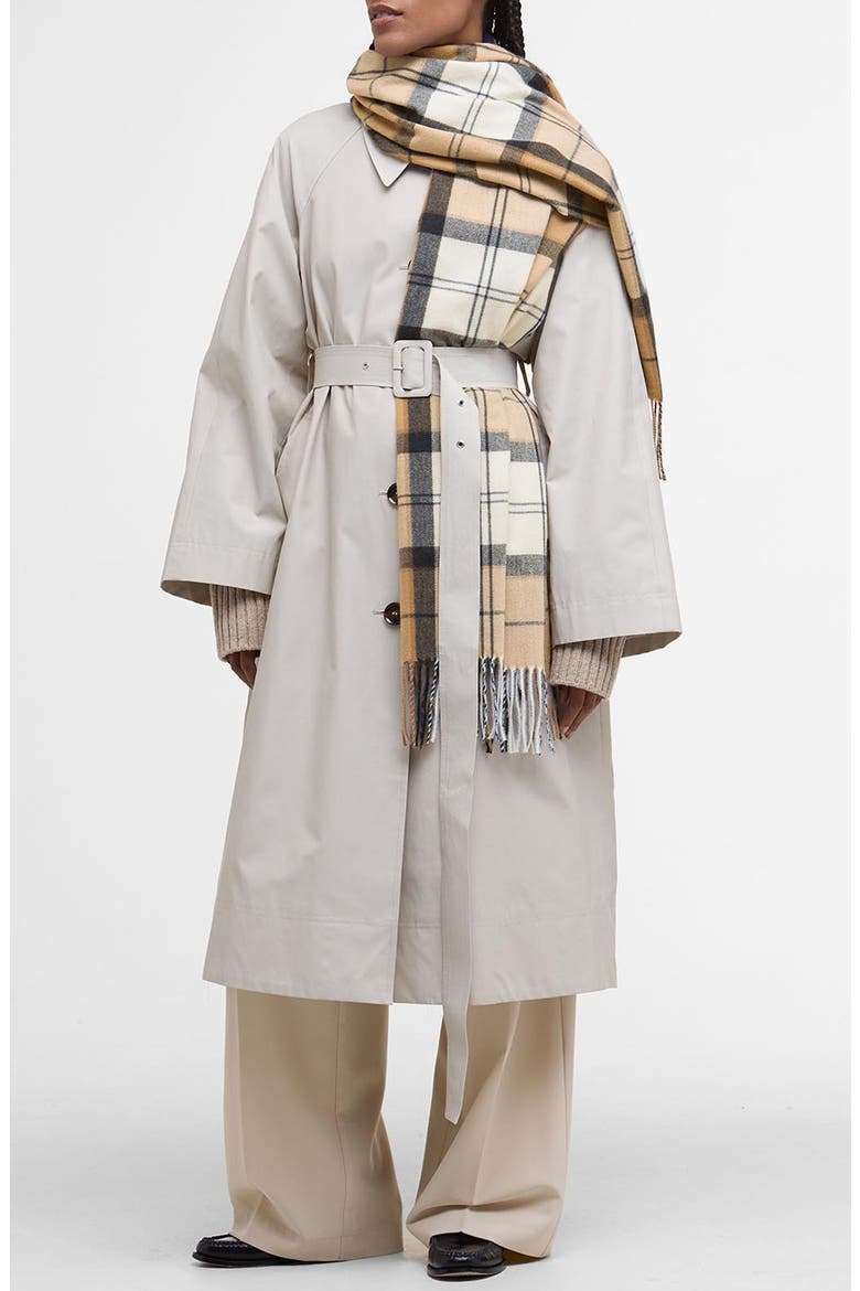 Hailes Plaid Scarf, Main, color, HESSIAN NAVY TARTAN