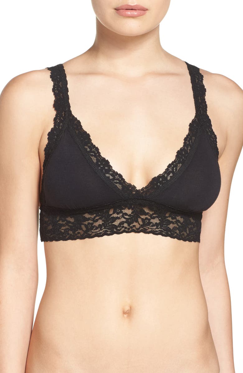 Hanky Panky Stretch Cotton Bralette, Main, color, 