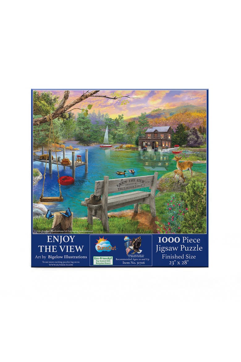 Enjoy the View 1000 piece Jigsaw Puzzle for Adults, Alternate, color, Multicolor