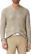 John Varvatos Vinny Broken Pattern Henley
