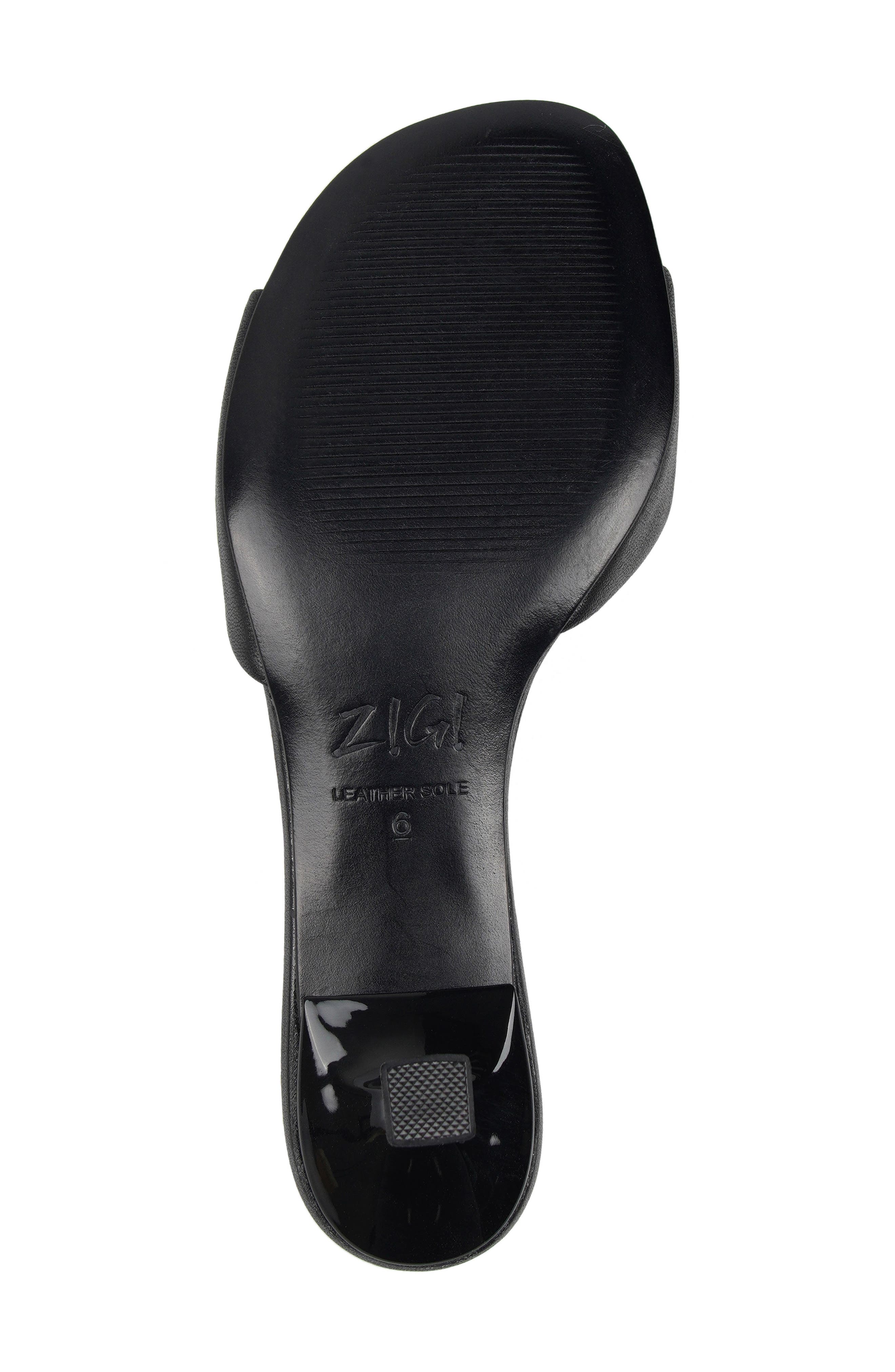 ZIGI <p>Cashmoney  Slide Sandal (Women)</p>, Alternate, color, Black Leather