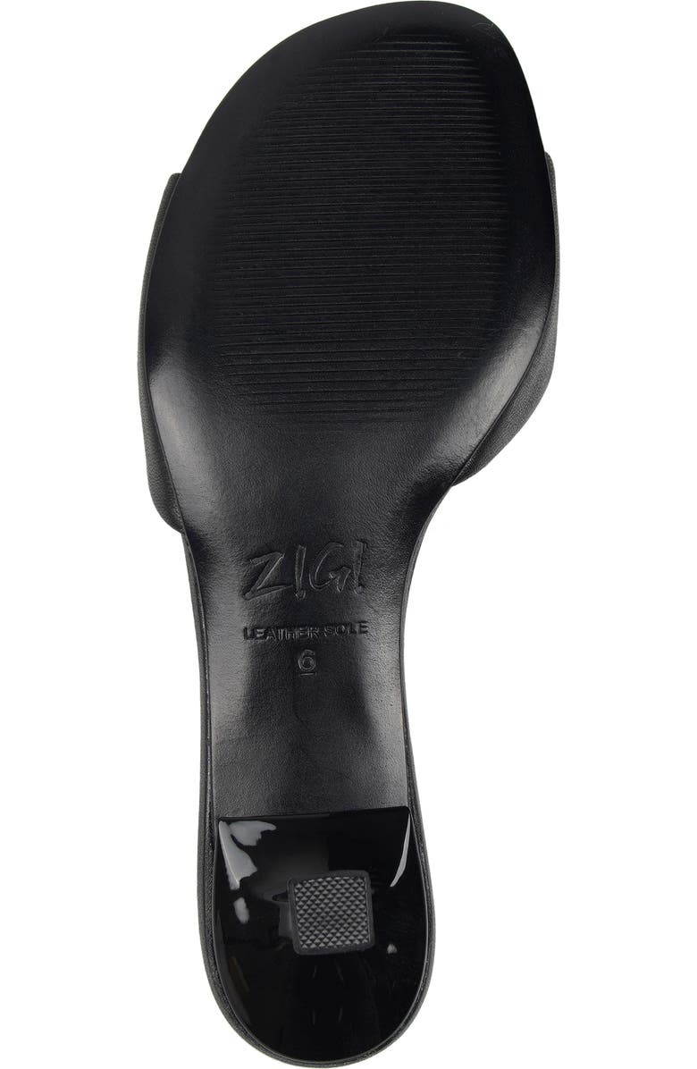ZIGI <p>Cashmoney Slide Sandal (Women)</p>, Alternate, color, Black Leather