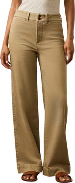 Faherty Stretch Terry Sailor Wide Leg Pants