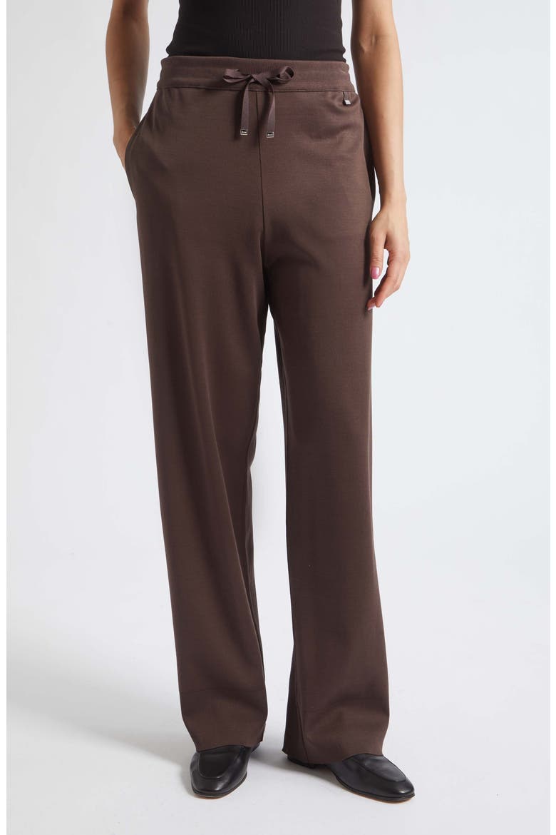 Knit Cotton Jersey Pants, Main, color, 8800 CHOCOLATE