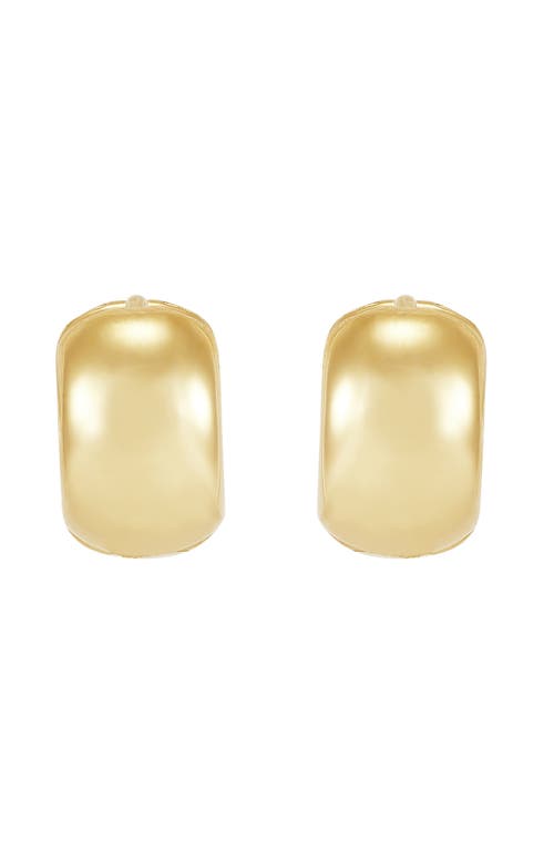 Frankie & Zoe Chunky Huggie Hoop Earrings In Gold