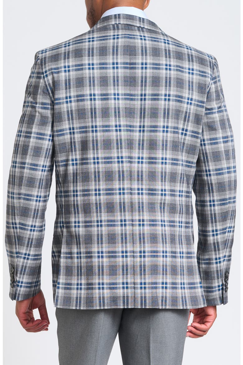Plaid Sport Coat, Alternate, color, GREY