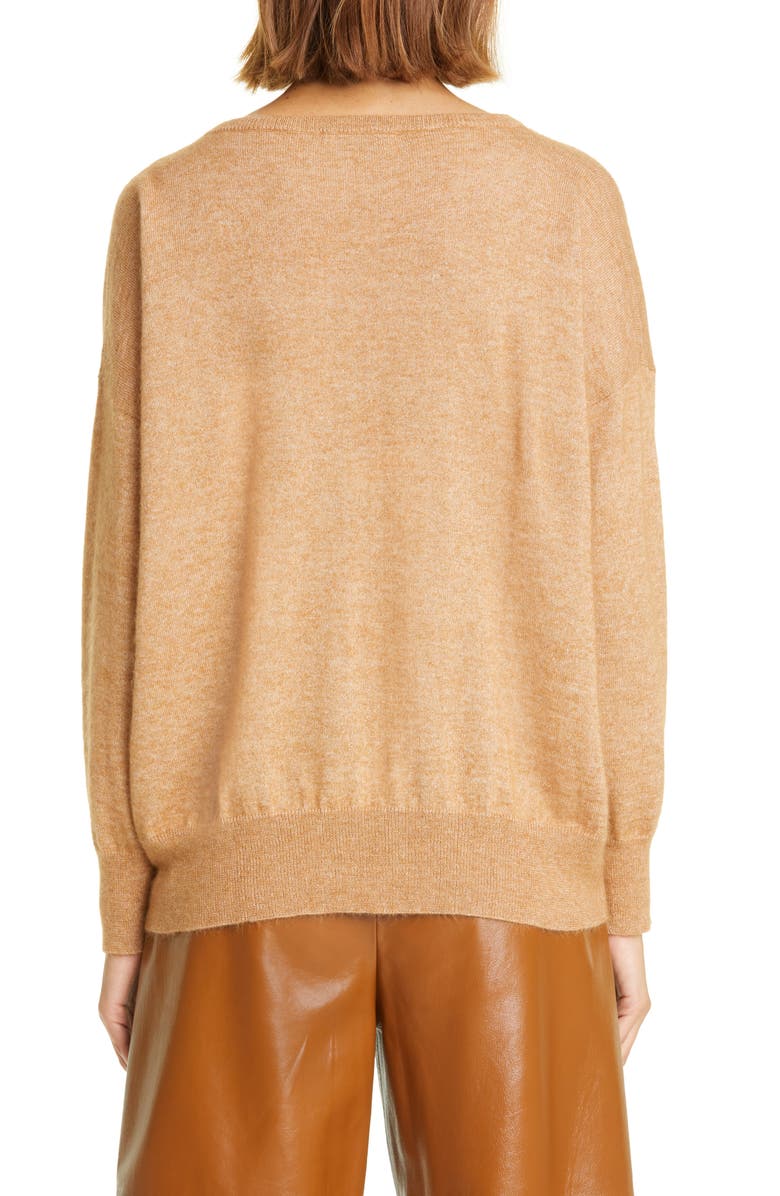 Fabiana Filippi Alpaca & Cotton V-Neck Sweater, Alternate, color, 