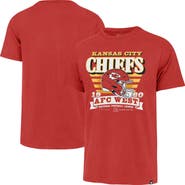 '47 Men's '47 Red Kansas City Chiefs Stripe Splash Franklin T-Shirt