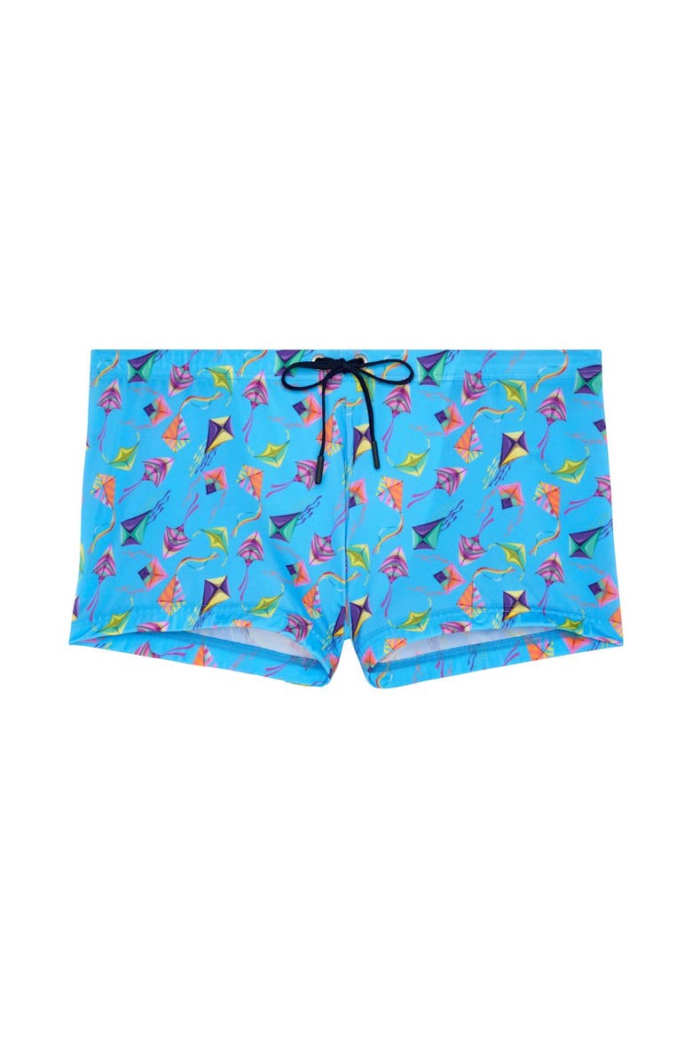 Lido Swim Shorts, Main, color, Blue Print