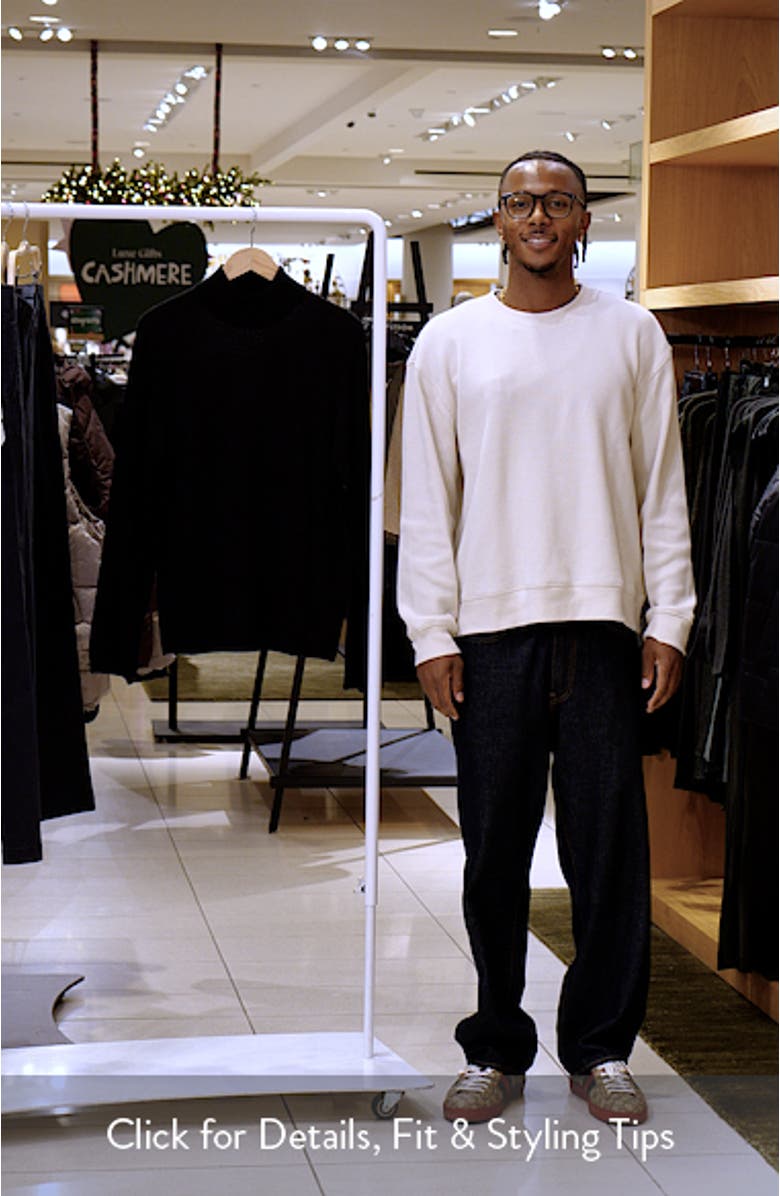 Mock Neck Wool & Silk Sweater, sales video thumbnail