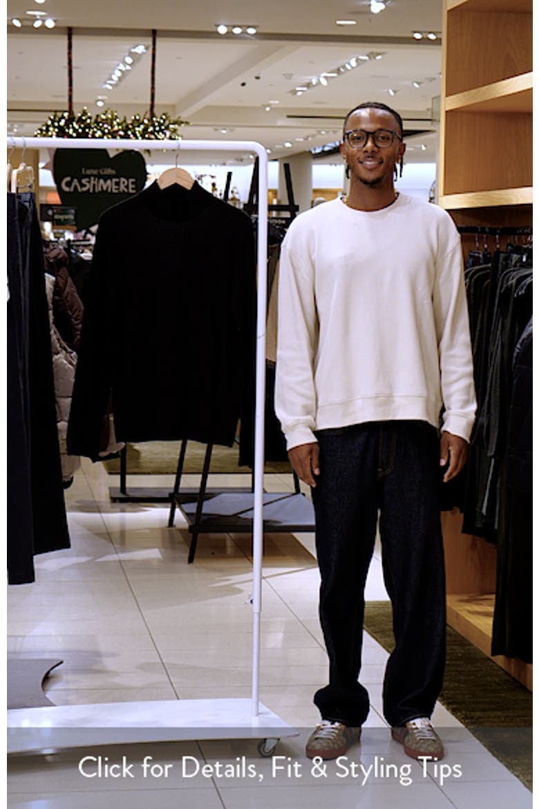Mock Neck Wool & Silk Sweater video
