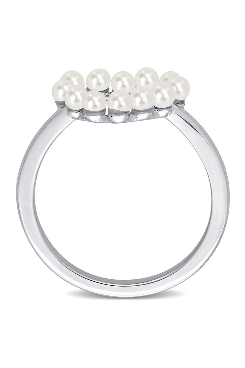 Cultured Freshwater Pearl Heart Ring 14k, Alternate, color, Freshwater Pearl