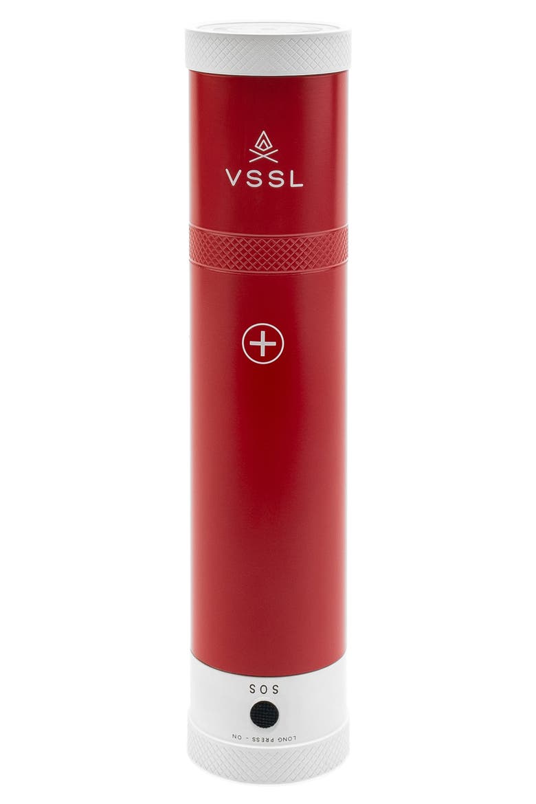 First Aid Waterproof Flashlight, Main, color, RED