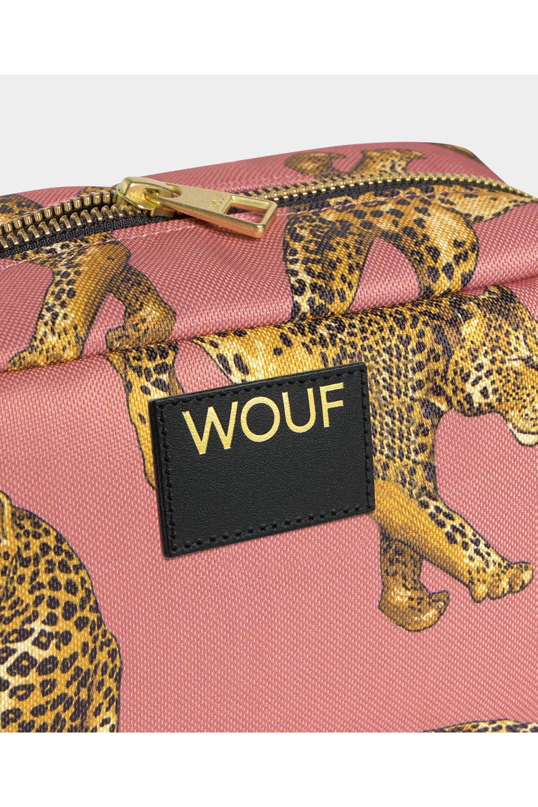 Blush Leopard Toiletry Bag, Alternate, color, Blush