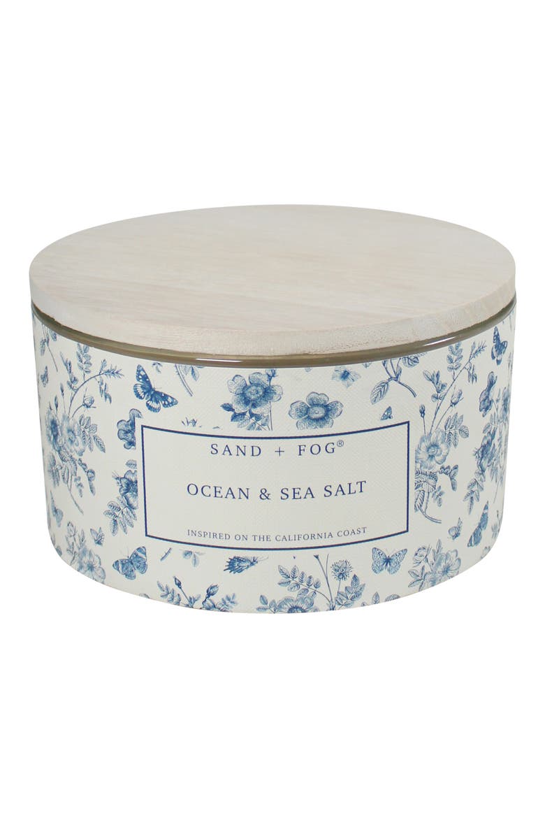 Linen Wrap Scented Candle, Alternate, color, OCEAN AND SEA SALT