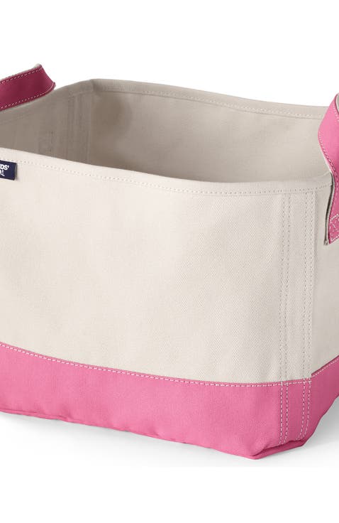 Large Canvas Storage Tote