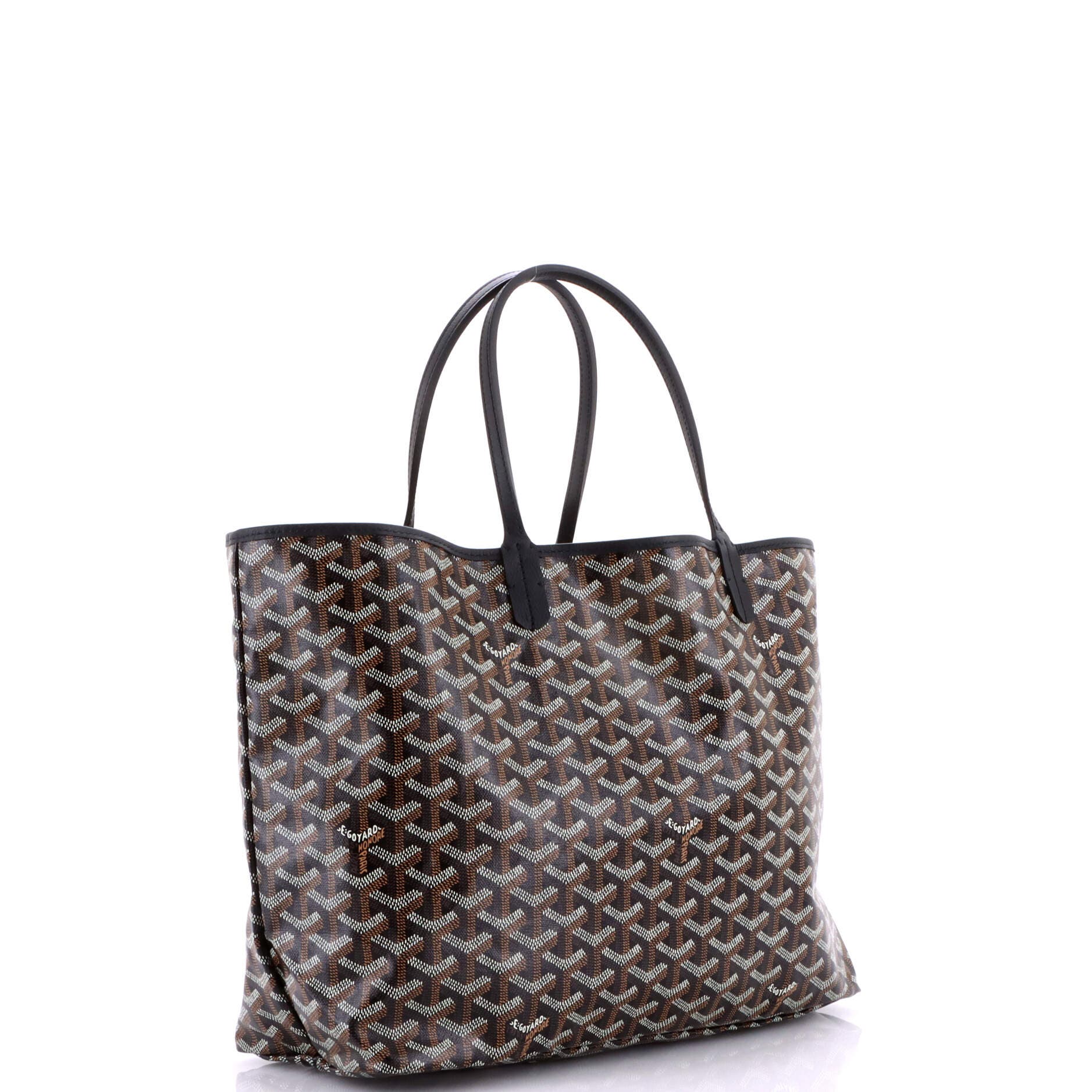 Pre-Owned Goyard Saint Louis Tote Coated Canvas PM, Alternate, color, Black