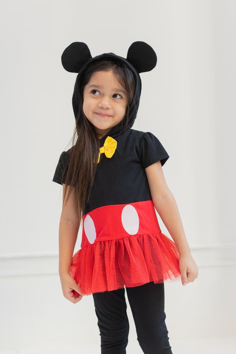Mickey Mouse Cosplay 2-Piece Hooded Tee and Leggings Set, Alternate, color, Mickey Mouse Red